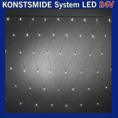 LED Lichternetz 2x1,5m 100er warmweiß Softkabel Konstsmide 24V System 4683-117