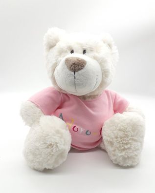 Nici 37756.2 Classic Bear creme mit rosa "Aduru-Te" T-Shirt 35cm Plüsch Schlenke