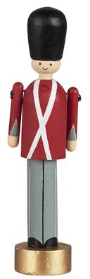 IB Laursen H=16,5 cm Holz Soldat Gardist Weihnachten Deko Figur stehend xmas rot