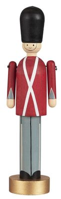 IB Laursen H=21,5 cm Holz Soldat Gardist Weihnachten Deko Figur stehend xmas rot