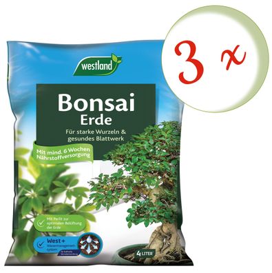 3 x Westland® Bonsai Erde, 4 Liter
