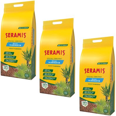 3 x Seramis® Spezial-Substrat für Palmen, 15 Liter