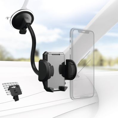 Hama Universal Smartphone Kfz Halter Set Handy Halterung Saugnapf + Klemme Neu