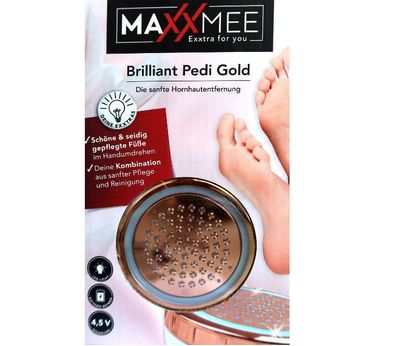 LED Fußpflege Pedi Gold Hornhautentferner Pediküre von Maxxmee NEU