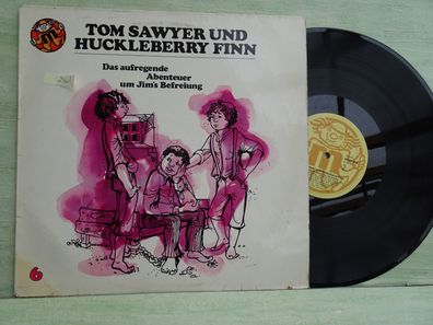 LP ariola m-records Tom Sawyer und Huckleberry Finn Kirchhof Befreiung Höhle... Twain