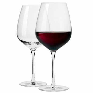 Krosno Duet Gläser für Rotwein Pinot Noir Wein | Set 2 | 700 ml | Spülmaschine