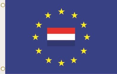 Fahne Flagge Europa mit Niederlande Hissflagge 90 x 150 cm