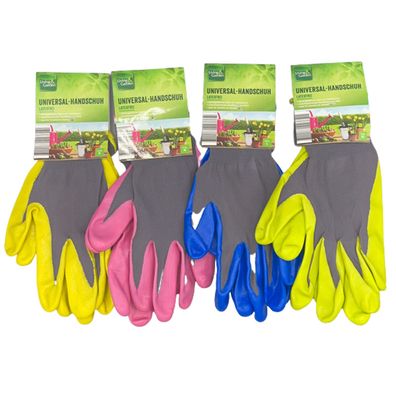 5 Paar Gartenhandschuhe Universal Handschuhe Atmungsaktives Nylon S M L XL NEU