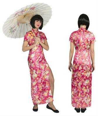 Chinesin Kostüm Damen Geisha Kleid Japanerin Asiatin Gr.36-42 Karneval Fasching