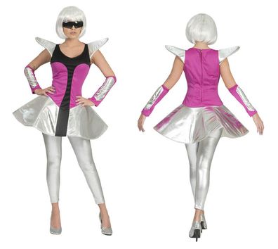 Damen Kostüm Spacy Tina Space Raumschiff Weltraum Gr.36-46 Karneval Fasching