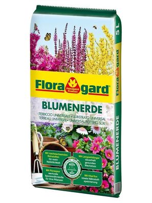 1,68€/ L) Floragard Blumenerde 5 Liter Flora Gard Universal Erde
