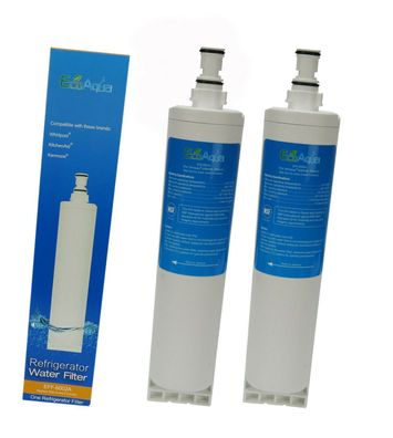 2 x Wasserfilter EcoAqua ersetzt Whirlpool Wasserfilter SBS003 481281719155 OVP