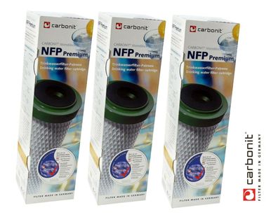 2 x Carbonit Monoblock NFP Premium Wasserfilterpatrone für Sanuno Vario Duo NEU 