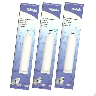 3 x Wasserfilter EcoAqua für Bauknecht SBS003 481281719155 OVP Qualität