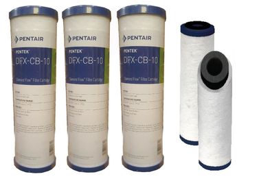 3 x Pentek Carbon Wasserfilter Aktivkohle Diamond-Flow Sonderpreis Abverkauf