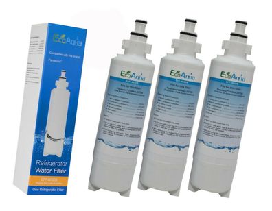 3 x Panasonic Wasserfilter Eco-Aqua für NR-BG53V1-XB NRBG53V1 CNRAH-257760 Plus