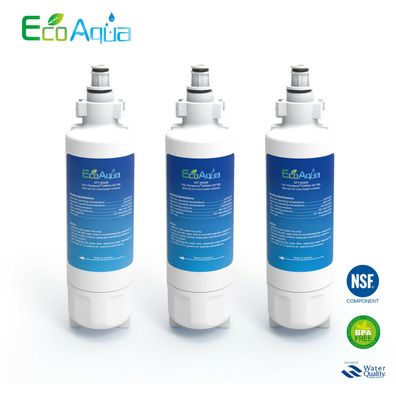 3 x Wasserfilter EcoAqua kompatibel Panasonic CNRAH-257760 CNRBH-125950 Qualität