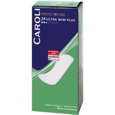 0,30 Euro pro Stück Caroli Protect + Care Hygiene Einlagen Ultra Mini 24 Stück