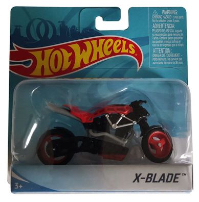 Mattel Hot Wheels X7723 X-Blade Rot, Street Power Bike, Motorrad, rot Maßstab 1: