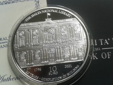 10 euro 2021 PP Malta Nationabibliothek - NUR 1000 Stück