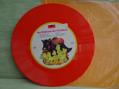 LP Polydor 109633 rote Bildplatte Der Wolf die 7 Geißlein Dornröschen Sandor Ferency