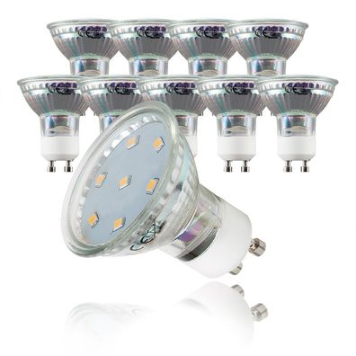 LED Leuchtmittel GU10 Energiespar-Lampe 3 Watt Glüh-Birne, ersetzt 35 W Halogen