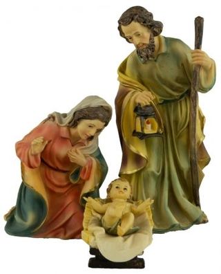 Faszinierende Krippenfiguren Heilige Familie 4-tlg., ca. 19 cm, K 115-01