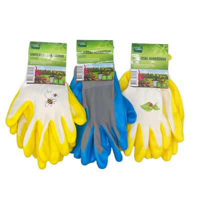 2paar Universal Handschuhe Gartenhandschuhe Arbeitshandschuhe latexfrei S M L XL