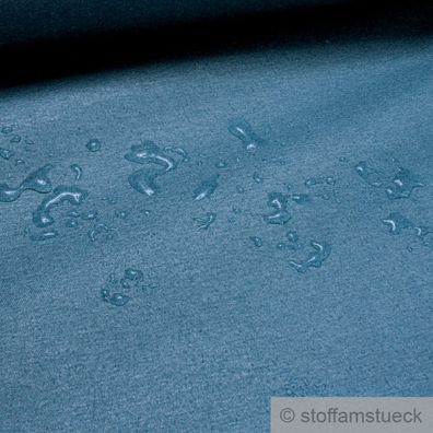 Stoff Baumwolle Polyester Rips petrol beschichtet Polsterstoff wasserabweisend
