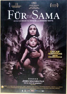 Für Sama - Original Kinoplakat A1 - Waad al-Kateab - Filmposter