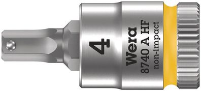 Wera 8740 A HF Zyklop Bitnuss 1/4"-Antrieb Innensechskantschrauben 4 x 28 mm