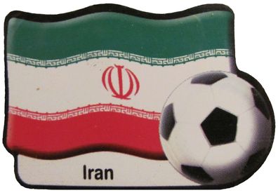 Aral - Fußball Magnet - Iran - Nationalflagge & Ball