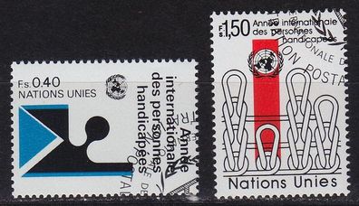 UNO GENF GENEVA GENÈVE [1980] MiNr 0094-95 ( O/ used )