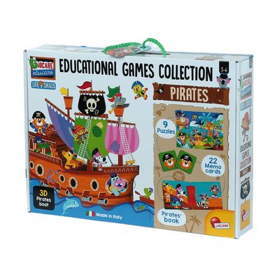 Lernspielen-Piraten 3D Brettspiel Lisciani Giochi Sammlung für Kinder ab 3 Jahre