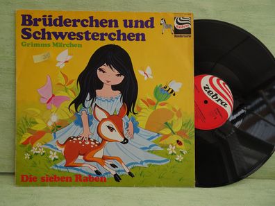 LP Zebra 91.009 Brüder Grimm Brüderchen und Schwesterchen Die sieben Raben