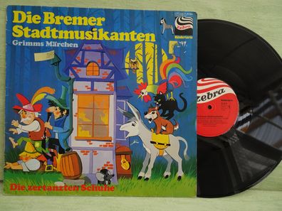 LP Zebra 91.014 Brüder Grimm Die Bremer Stadtmusikanten Die zertanzten Schuhe