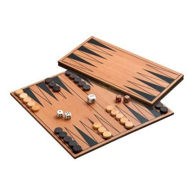 Backgammon - klappbares Holzspielbrett - Agapios