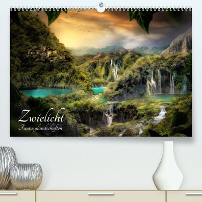 Zwielicht - Fantasylandschaften Din A2 Premium Kalender