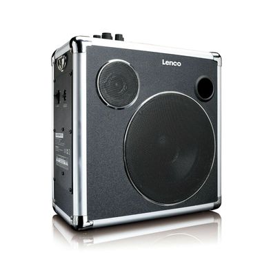 LENCO PA-46 Bluetooth Lautsprecher tragbares Lautsprechersystem Karaoke Akku