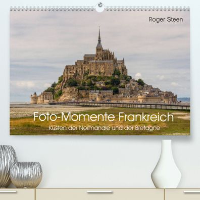 Küsten der Normandie und der Bretagne Din A2 Premium Kalender