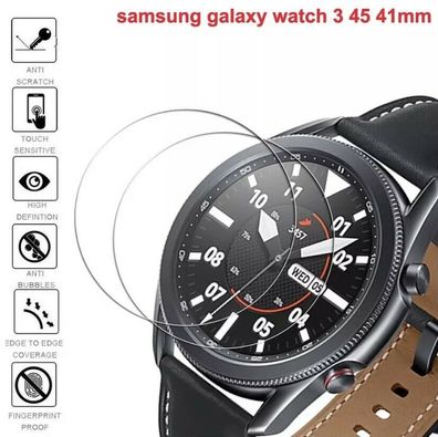 Schutzhülle Samsung Galaxy Watch 3 45mm 41mm 9H 3D Schutzglas Glas Schutz ?