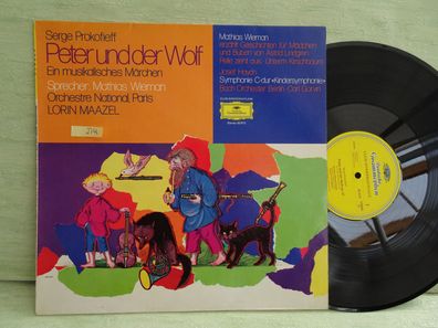 LP Grammophon 62673 Serge Prokofieff Peter & der Wolf Matthias Wieman Joseph Haydn