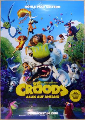 Die Croods - Alles auf Anfang - Original Kinoplakat A0 - Filmposter