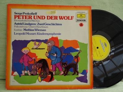 LP Grammophon 2546302 Serge Prokofieff Peter und der Wolf Astrid Lindgren Mozart