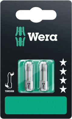Wera 851/1 TZ SB Bits, PH 3 x 25 mm, 2-teilig 05073325001