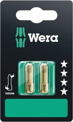 Wera 855/1 TH SB Bits, PZ 3 x 25 mm, 2-teilig 05073372001