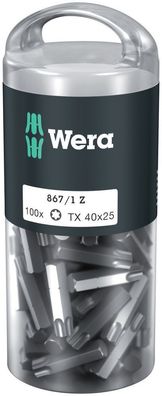 Wera 867/1 TORX® DIY 100, TX 40 x 25 mm, 100-teilig 05072452001