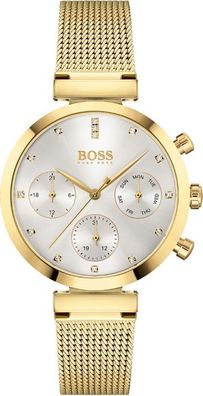 NEU Hugo Boss 1502552 Damen Multi Zifferblatt Armbanduhr in Silber/ Gold