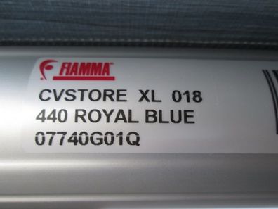 Markise FIAMMA Caravanstore 4.40 XL Royal Blue 07740G01Q gebraucht Kassettenmarkis...