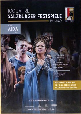 Aida - 100 Jahre Salzburger Festspiele - Original Kino-Plakat A1 - Poster
